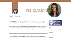 Desktop Screenshot of irisclasson.com