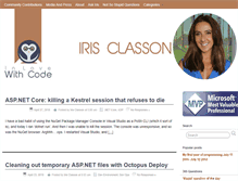 Tablet Screenshot of irisclasson.com